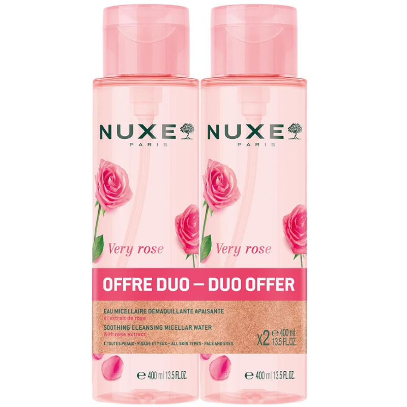 NUXE Very Rose Beruhigendes Mizellen-Wasser 3in1 (2x400ml)