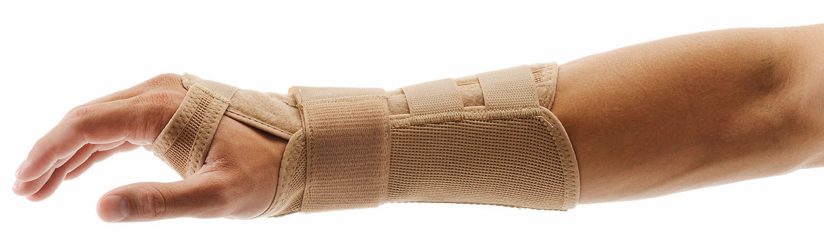 OMNIMED Ortho Manu Flex Handgelenkbandage S 22cm links hautfarben (1 Stk)