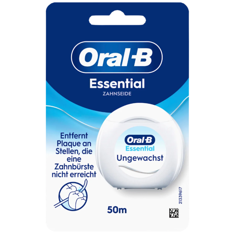 Oral-B Essential Floss 50m Zahnseide ungewachst (1 Stk)