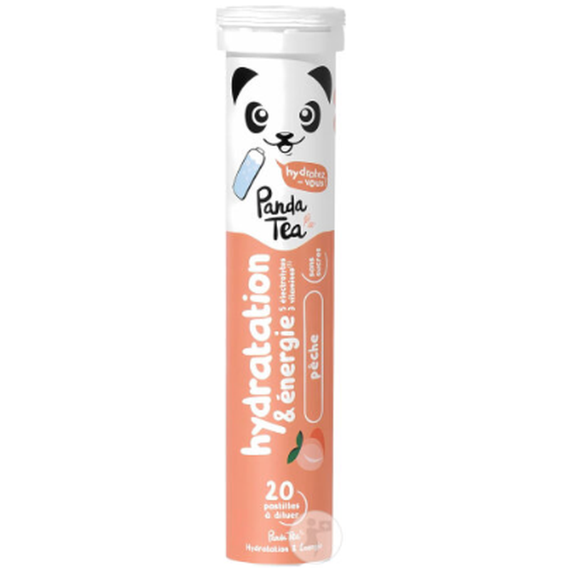 Panda Tea Hydratation Brausetabletten Pfirsich (8x20 Stk)