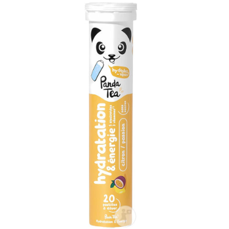 Panda Tea Hydratation Brausetabletten Zitrone und Passionsfrucht (20 Stk)