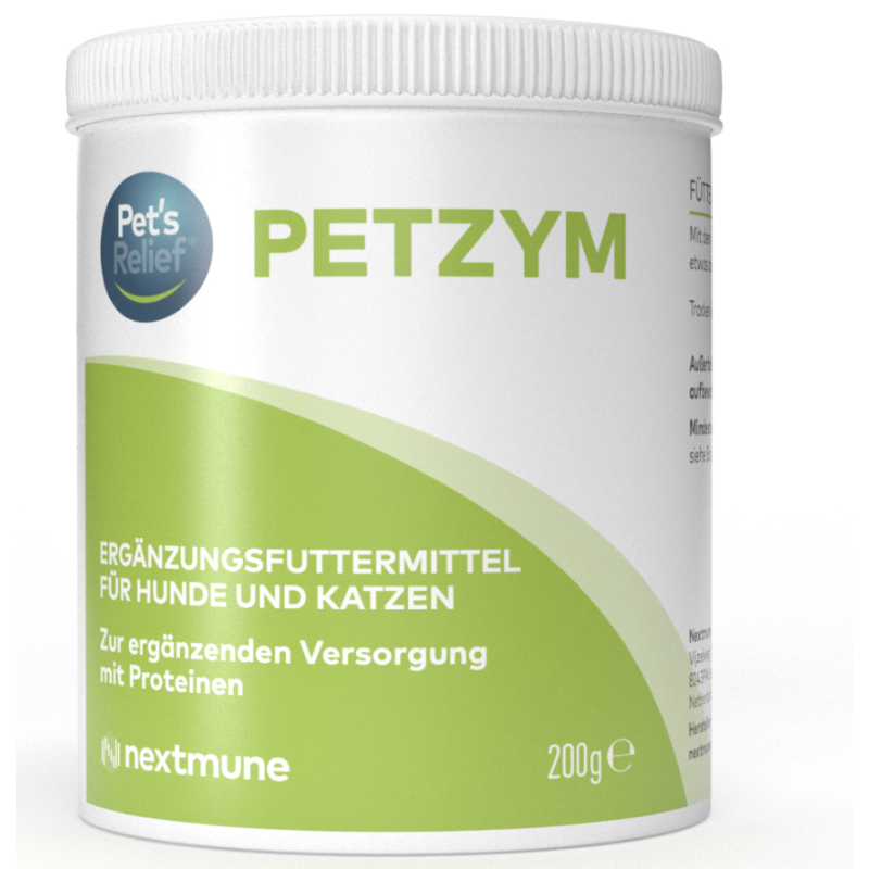Pet's Relief Petzym für Hunde und Katzen bei Problemen mit der Bauchspeicheldrüse (200g)