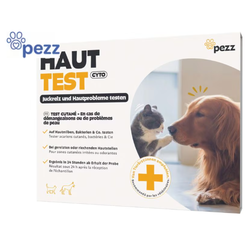 pezz Haut und Juckreiztest für Hunde und Katzen (1 Stk)