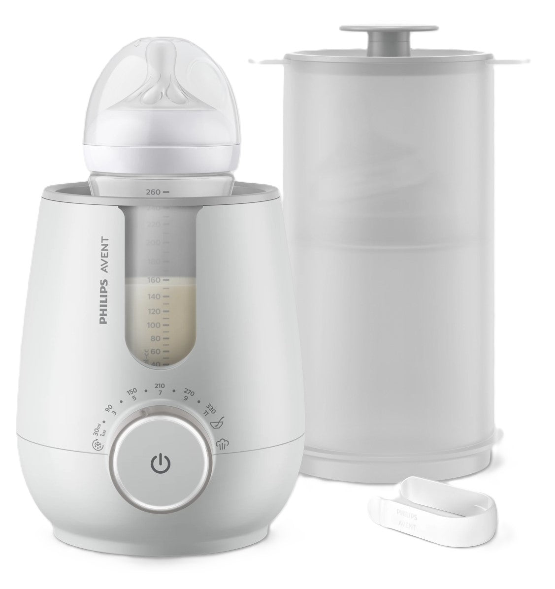 Philips Avent 2-in-1 Sterilisator und Flaschenwärmer mit Zange (1 Stk)