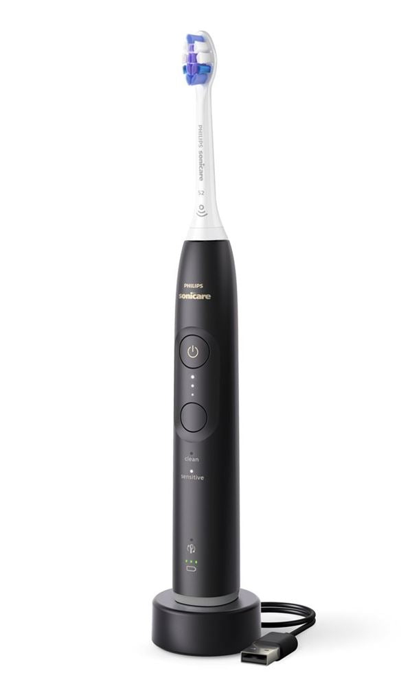 Philips Sonicare 6100 elektrische Schallzahnbürste HX7401/01 Schwarz (1 Stk)