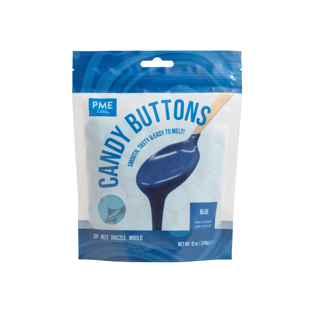 PME Cake Candy Buttons – Blau (340g)