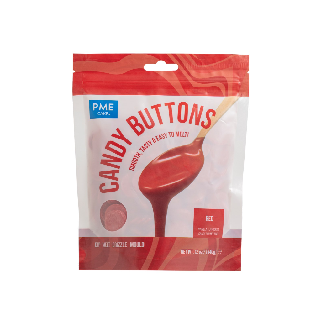 PME Cake Candy Buttons – Rot (340g)