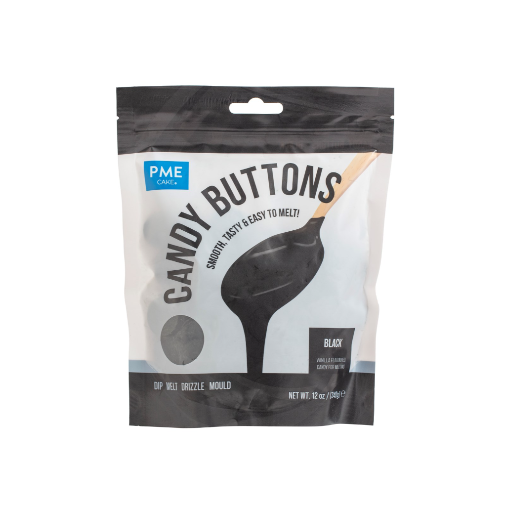 PME Cake Candy Buttons – Schwarz (340g)