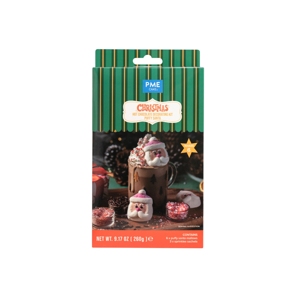 PME Cake Heiße-Schokolade-Dekorationsset – Pummeliger Weihnachtsmann (260g)