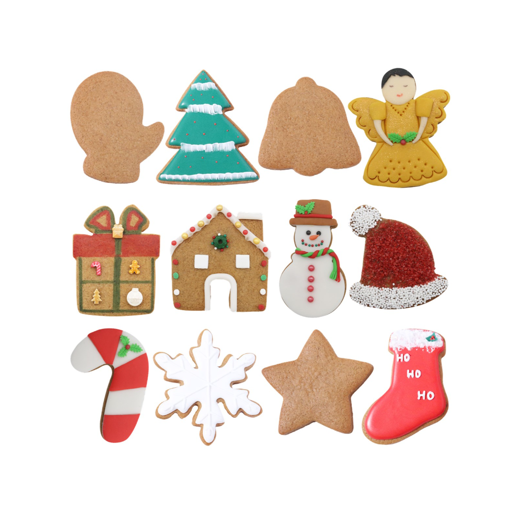 PME Cake Weihnachts-Keksausstecher (12-teilig)