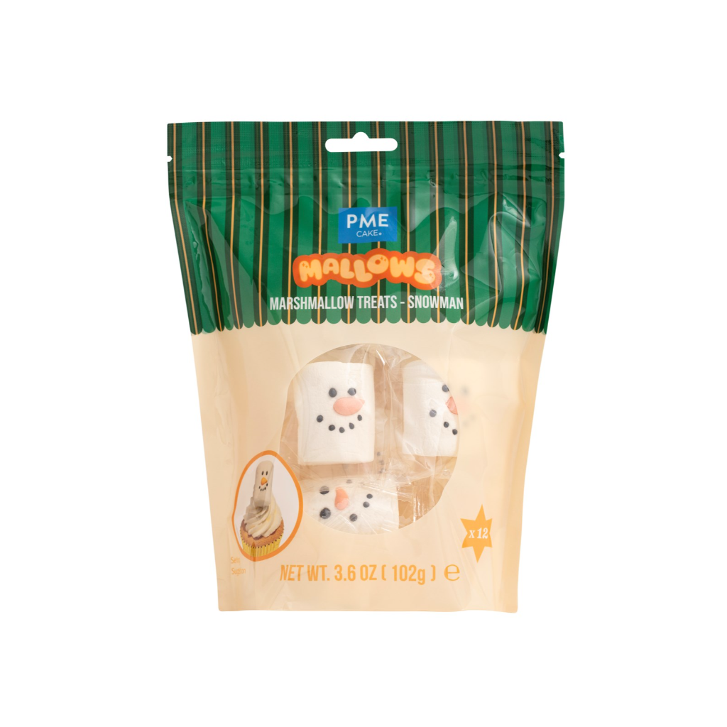 PME Cake Weihnachts-Marschmallow – Schneemann (102g)