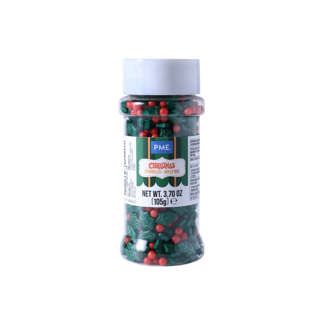 PME Cake Weihnachts-Streusel - Stechpalmen-Mix (105g)