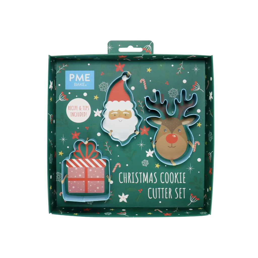 PME Cake Weihnachtsmann Plätzchenausstecher-Set (3-teilig)