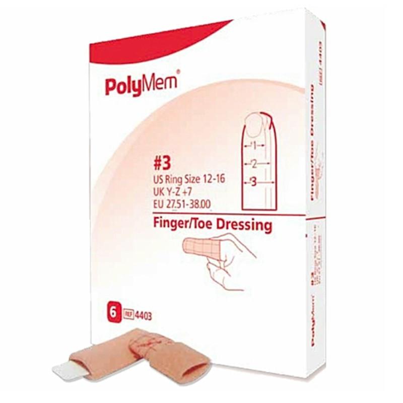 PolyMem Finger/Toe Wundverband Grösse L (6 Stk)
