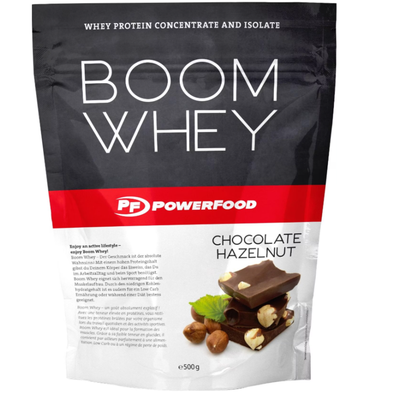 PowerFood Boom Whey Chocolate Hazelnut (500g)