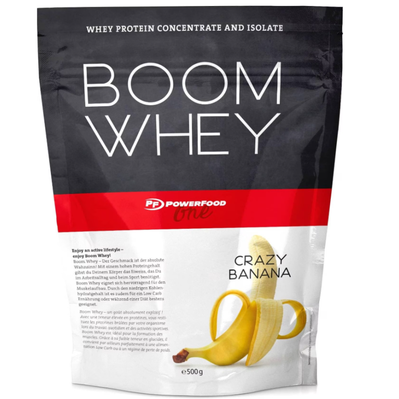 PowerFood Boom Whey Crazy Banana (500g)