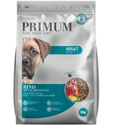 PRIMUM Soft Adult Rind mit Kartoffel, Trockenfutter für Hunde (5kg)