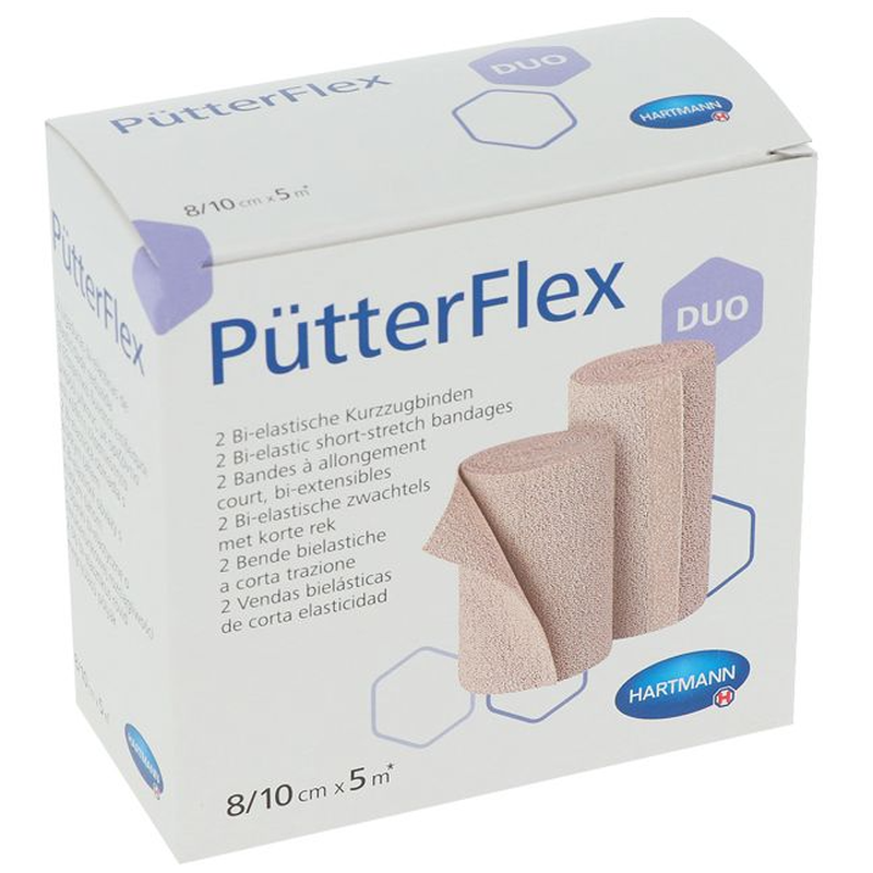 PütterFlex Duo elastische Binde, 8/10cmx5m (2 Stk)