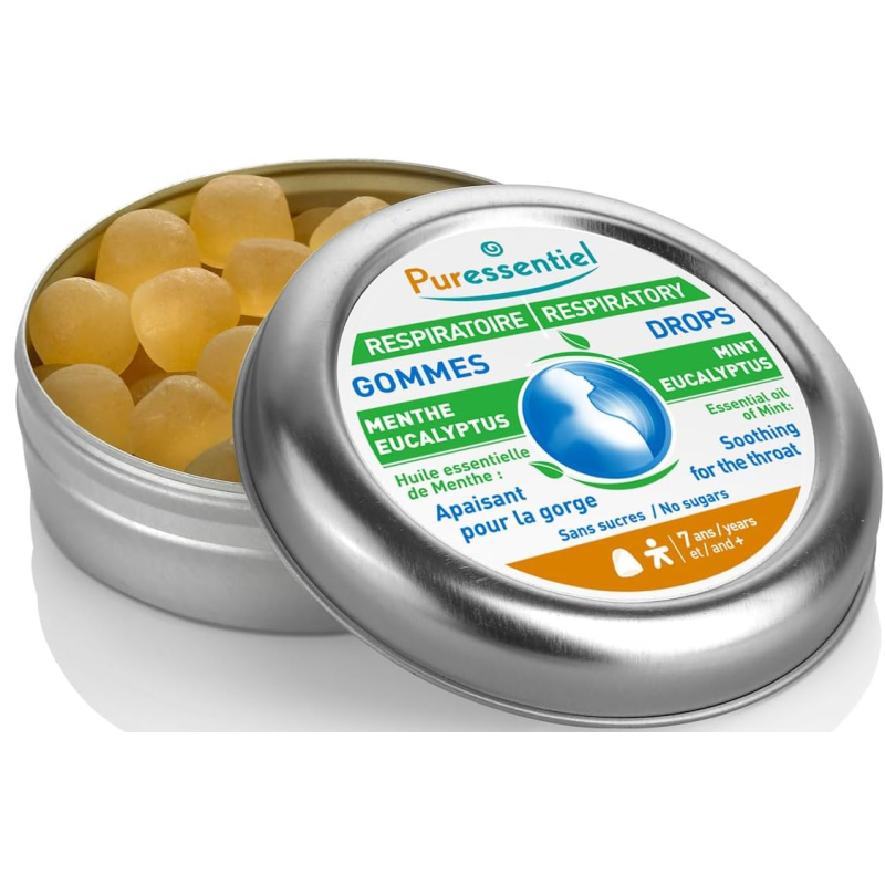 Puressentiel Atemwege Minze Eukalyptus Pastillen (45g)