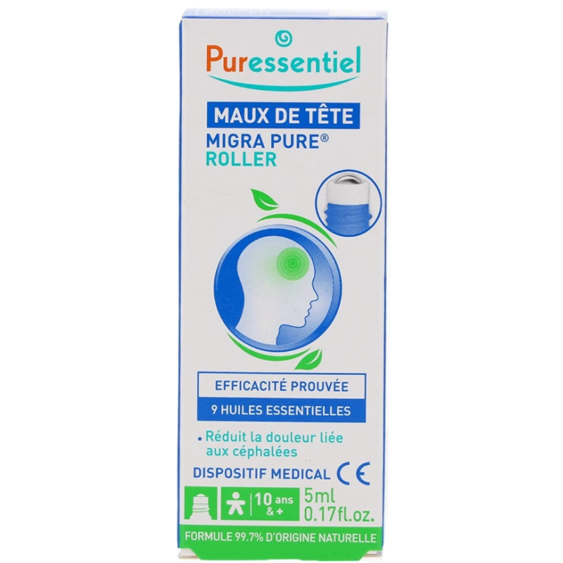 Puressentiel Migra Pure Roll-On gegen Kopfschmerzen (5ml)