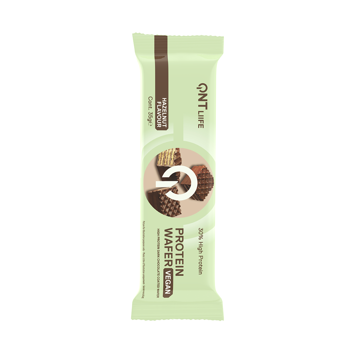 QNT Vegan Protein Wafer Hazelnut (12 x 35g)