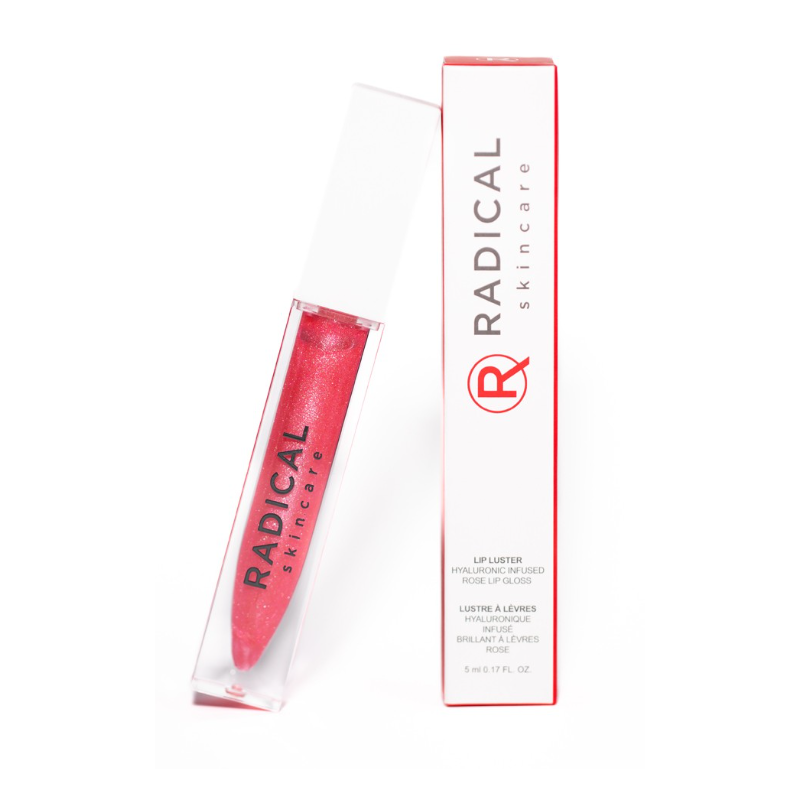 Radical Skincare Lip Luster Hyaluronic Infused Rose Lip Gloss (5ml)