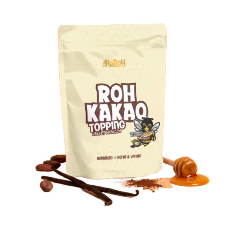 RoRoH Rohkakao Topping – Velvet Vanilla (250g)