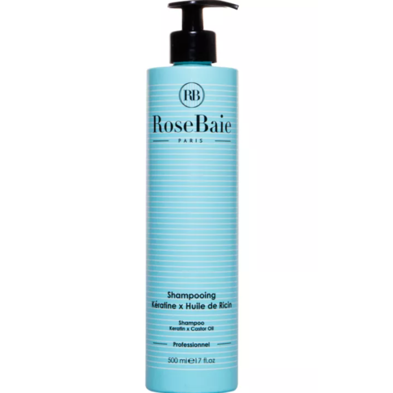 RoseBaie Keratin & Rizinusöl Shampoo (500ml)