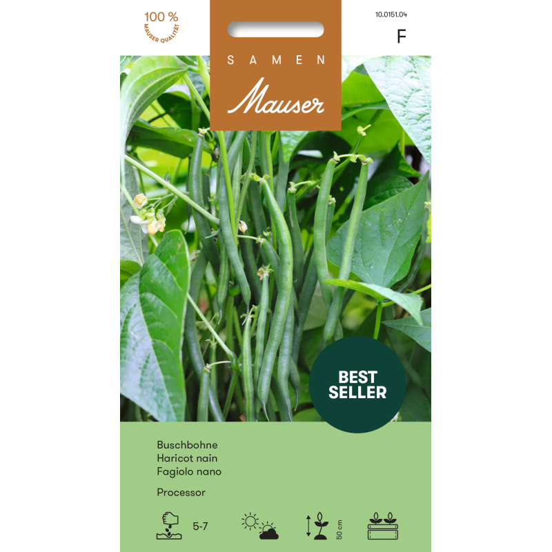 Samen Mauser Buschbohne Processor (60g)