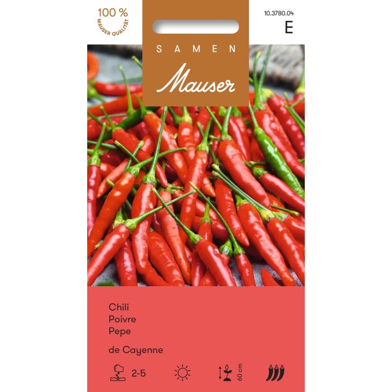 Samen Mauser Chili de Cayenne (1g)