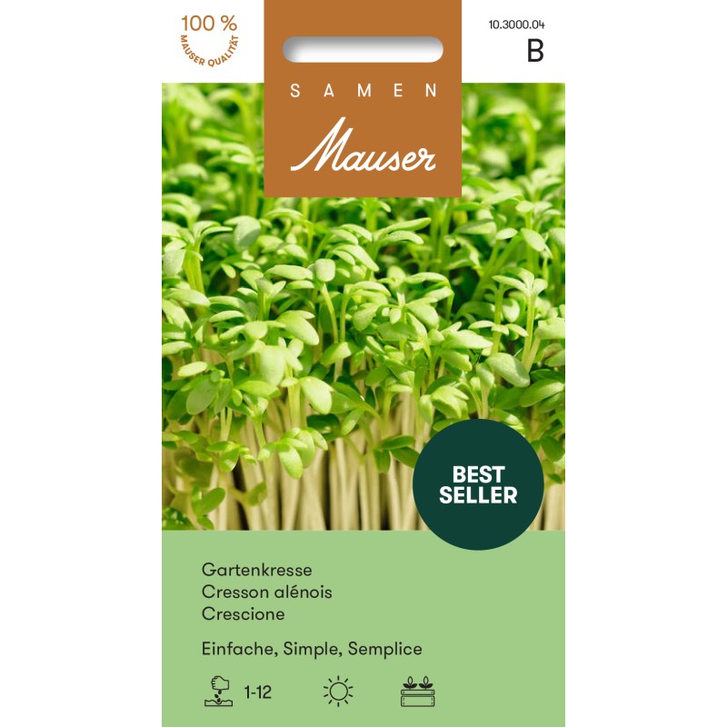 Samen Mauser Gartenkresse einfach (25g)