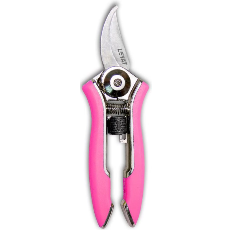Samen Mauser Gartenschere LEYAT, Happy Line, gebogene Klinge, 15cm, pink (1 Stk)