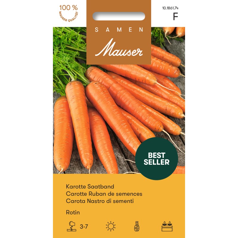 Samen Mauser Karotte Rotin, Pillensamen (2g)