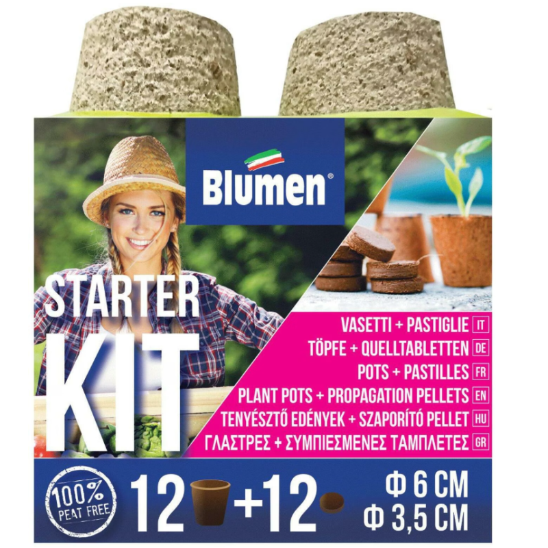 Samen Mauser Kokos-Anzuchttöpfe und -Tabletten Set (24-teilig)