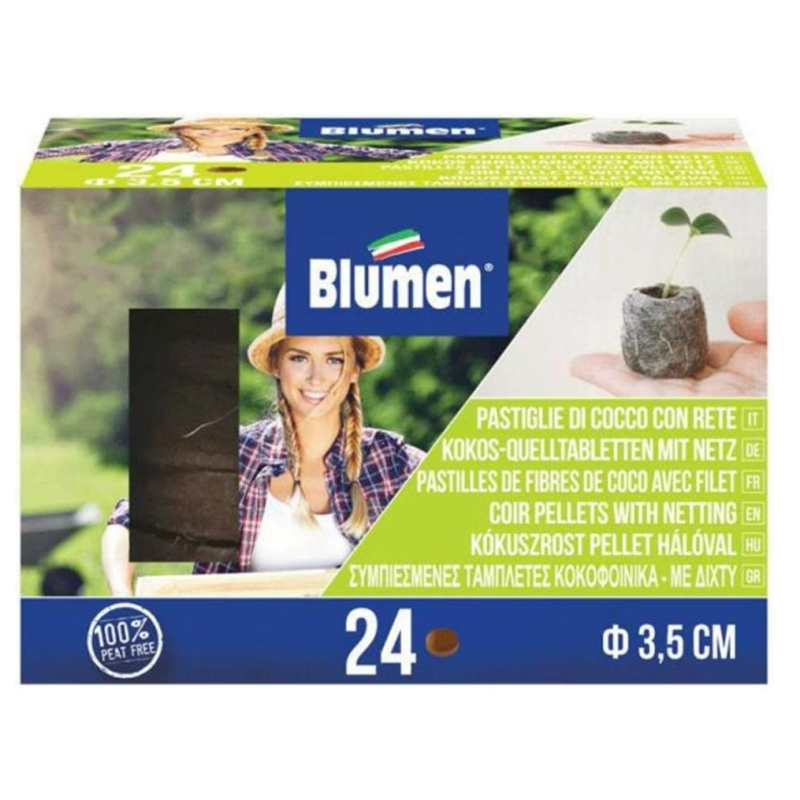 Samen Mauser Kokosquelltabletten mit Netz (24 Stk)