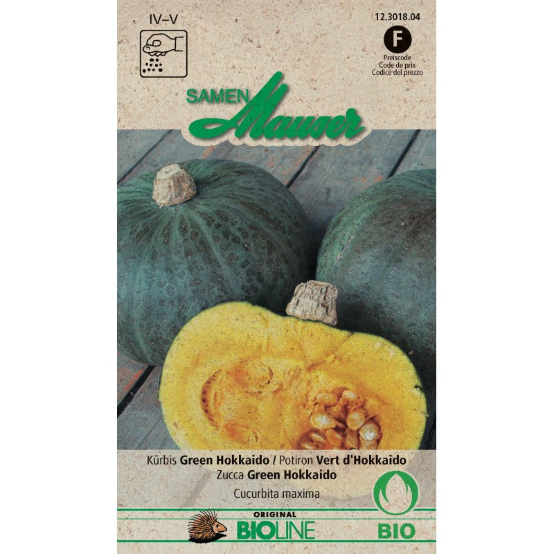 Samen Mauser Kürbis Green Hokkaido Saatkörner (10 Stk)