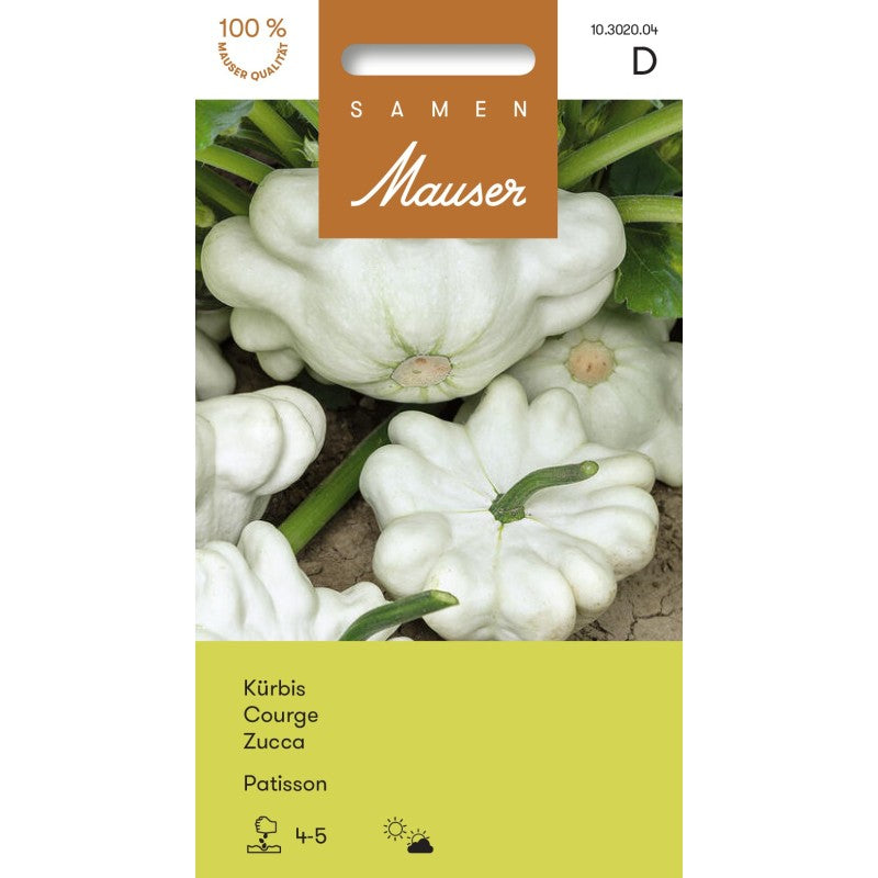 Samen Mauser Kürbis Patisson (2.5g)