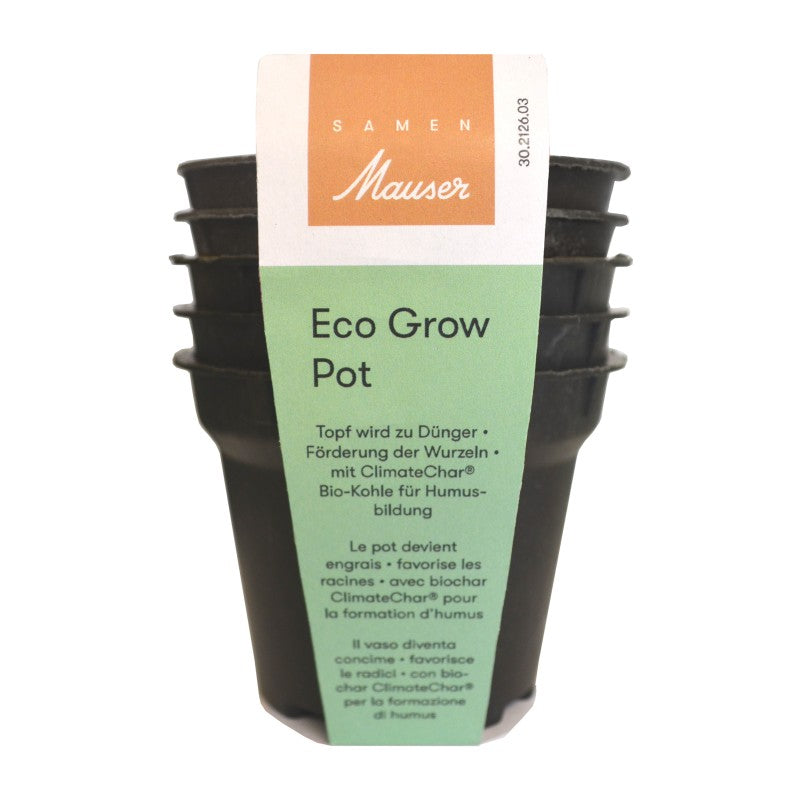 Samen Mauser Pflanzentopf EcoGrow, Durchmesser 9cm (5 Stk)