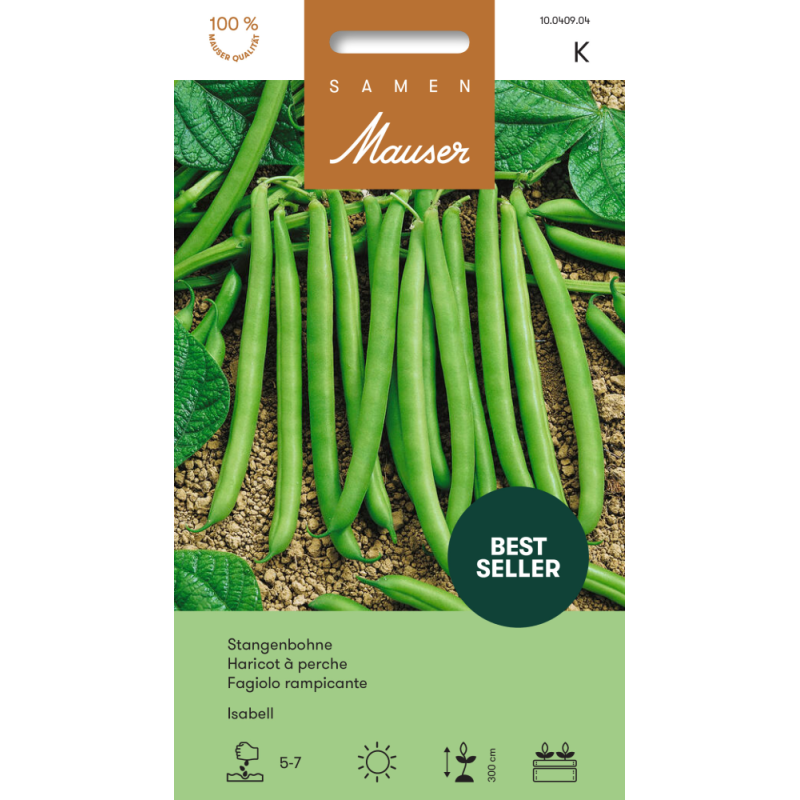 Samen Mauser Stangenbohne Isabell (60g)