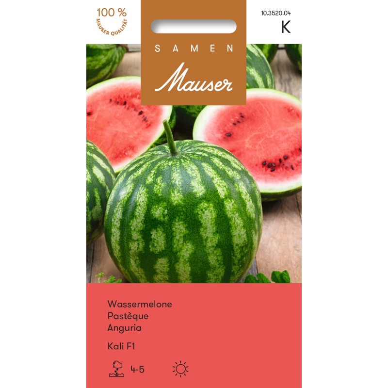 Samen Mauser Wassermelone Kali F1 Saatkörner (10 Stk)