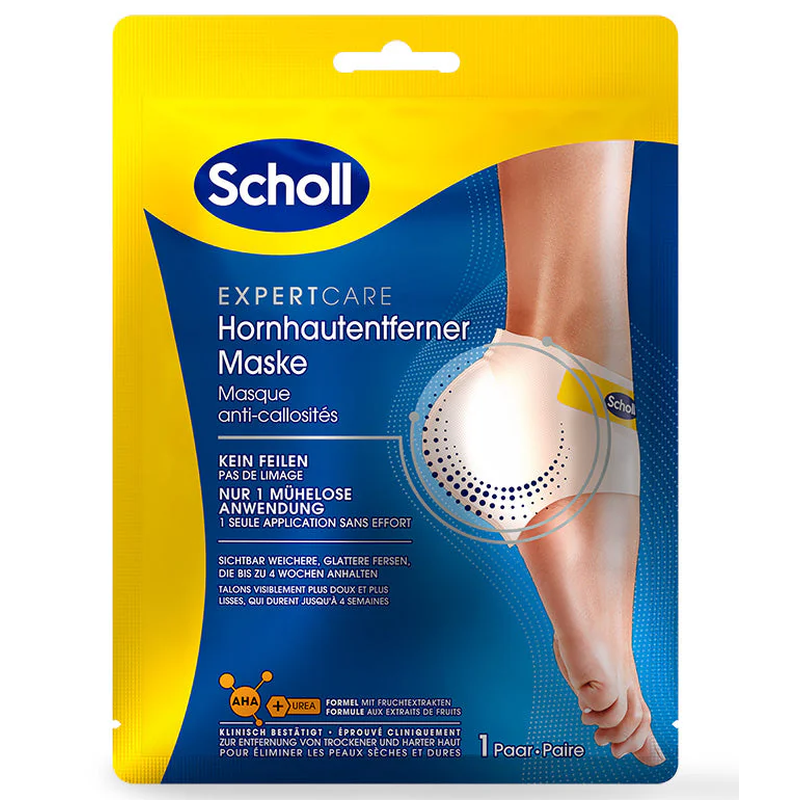 Scholl Anti-Hornhaut Fussmaske mit Pflegepeeling (1 Paar)