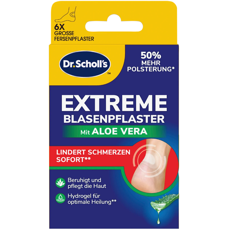 Scholl Extreme Blasenpflaster mit Aloe Vera (6 Stk)