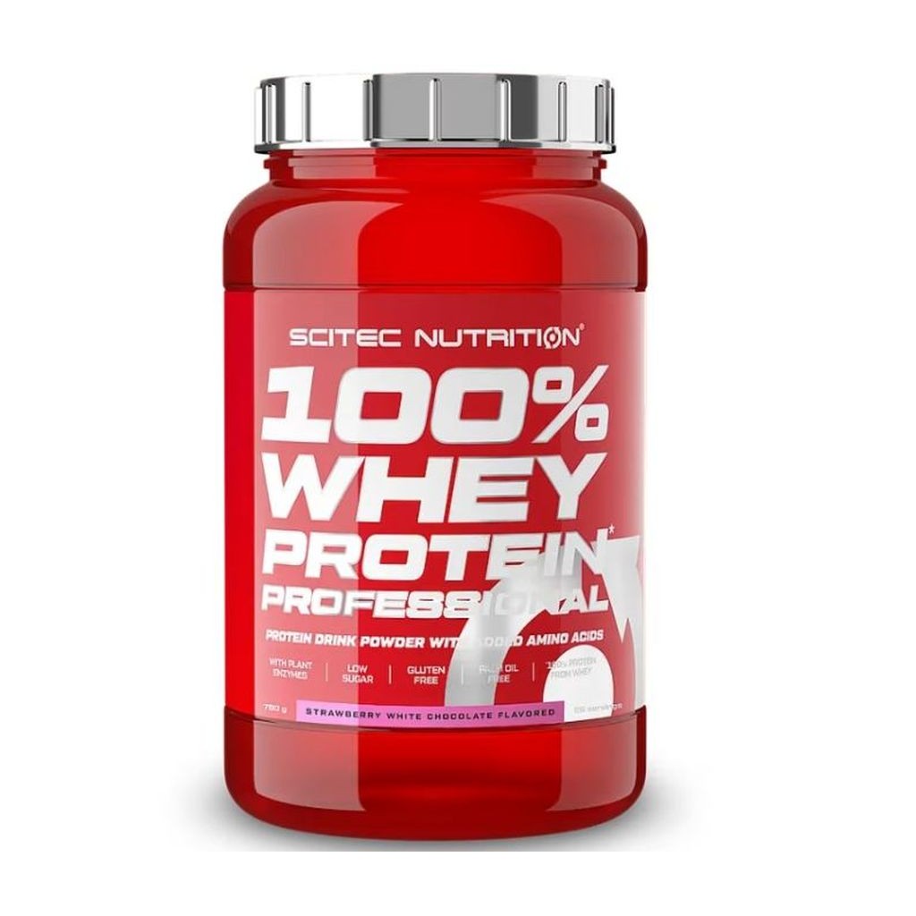 Scitec Nutrition 100% Whey Protein Professional, Strawberry White Choc (780g)