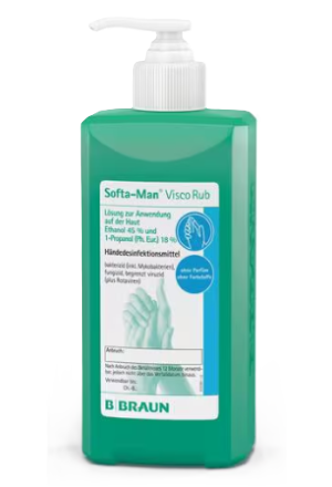 B. BRAUN Softa-Man pure Hand Disinfection with Dosing Pump (500ml)