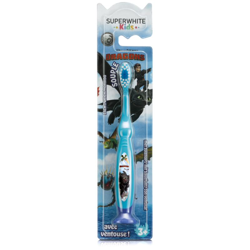 SUPERWHITE Kids Zahnbürste – How to Train Your Dragon Edition (1 Stk)