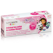 SUPERWHITE Kids Zahnpasta mit Erdbeergeschmack – Gabby's Dollhouse (50ml)