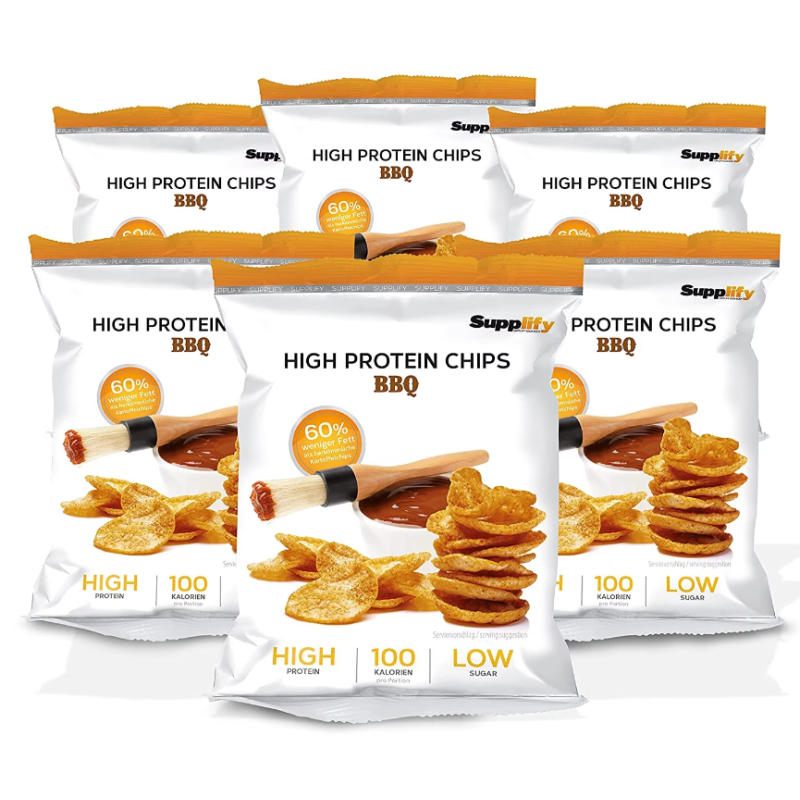 Supplify High Protein Chips BBQ (6x50g)