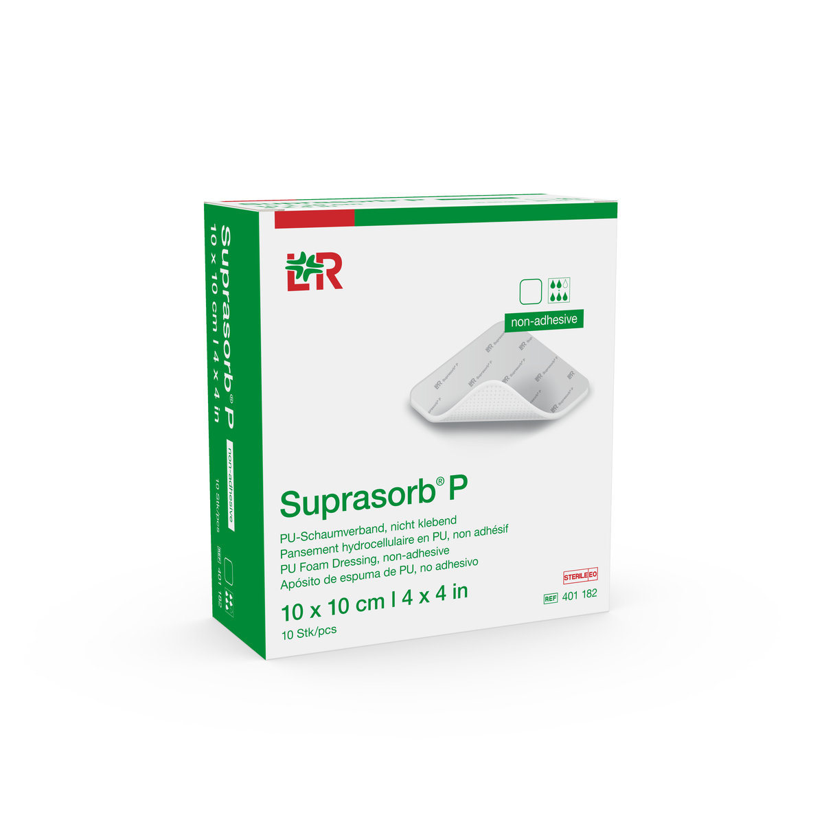 Suprasorb P PU-Schaumverband steril nicht klebend 10 x 10cm (10 Stk)