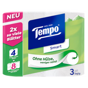 Tempo Toilettenpapier Smart, 3-lagig, 300 Blatt (4 Stk)