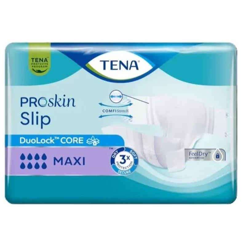 TENA Slip Maxi, Grösse L, 8 Tropfen, Taille 92-150cm (24 Stk)